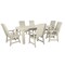 Highwood Usa Weatherly 7pc Rectangular Outdoor Patio Furniture Dining Set 84 x 42 AD-ST7WL1CO5AA-WAE - alternate 1